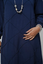 Criss Cross Tucks Dress